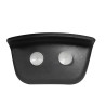 Appui-tête noir pour spa avec fixation à ventouses 27 x 15 x 6,5 cm
