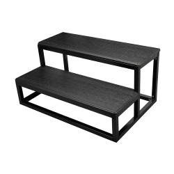 Escalier 2 marches en aluminium et composite