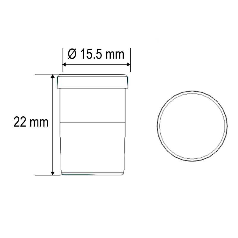 Bouchon 3/4" pour collecteur d'eau - 1,91 cm