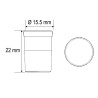 Bouchon 3/4" pour collecteur d'eau - 1,91 cm