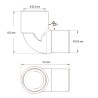 Coude 90° de 1" - Raccord M/F