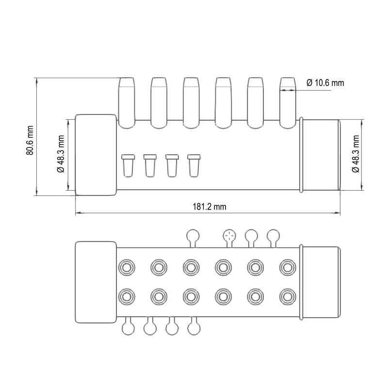 Connecteur 1,5" avec 12 sorties F/F