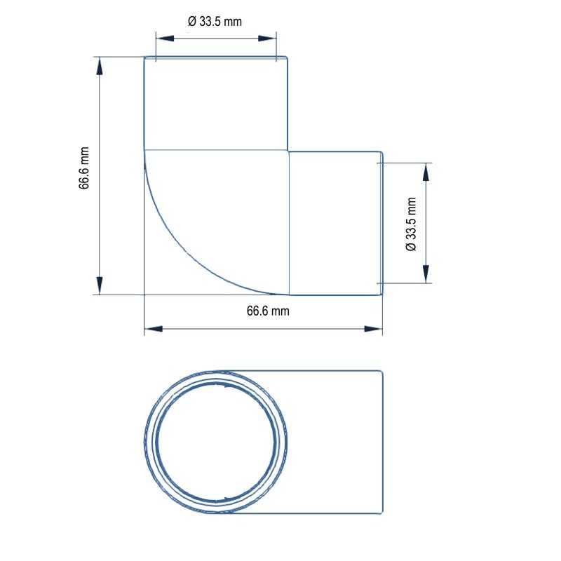 Coude 90° de 1" - Raccord F/F