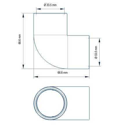 Coude 90° de 1" - Raccord F/F