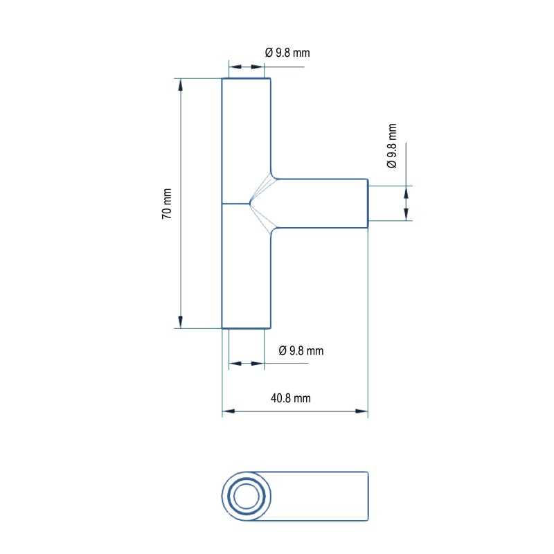 T 3/8" Femelle