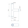 T 3/8" Femelle