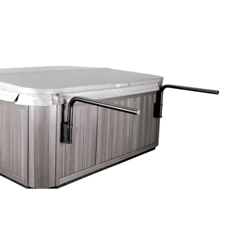 Bras de maintien pliable pour couverture de spa avec fixation sur panneau