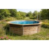 Piscine en bois octogonale hors sol Water'clip LEYTE | Ø 460 X 111 CM | Piscines Water'clip | Avospas