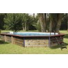 Piscine en bois octogonale 135° hors sol Water'clip SIAYAN | 730 X 420 X 129 CM | Piscines Water'clip | Avospas