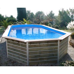 copy of Piscine en bois octogonale hors sol Water'clip CEBU