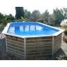 Piscine en bois octogonale 135° hors sol Water'clip CALAYAN | 890 X 420 X 129 CM | Piscines Water'clip | Avospas