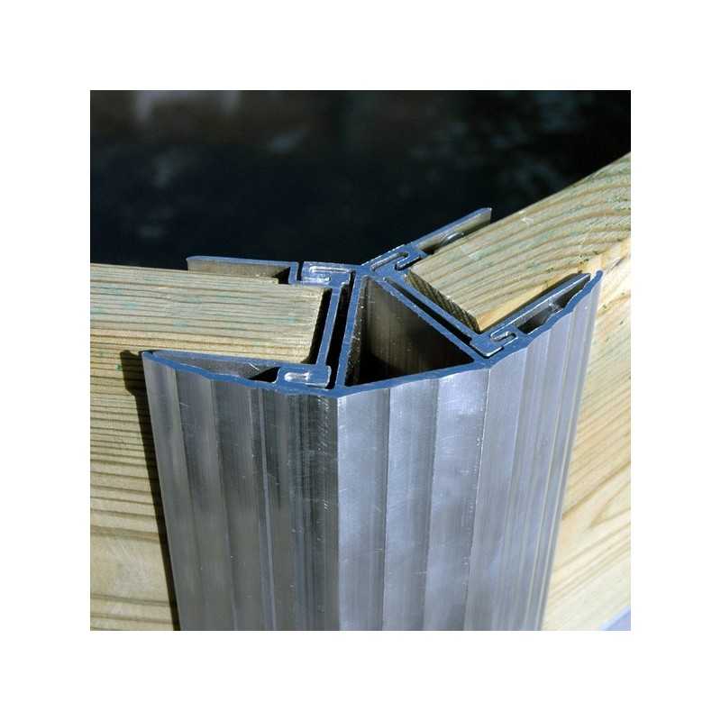 Piscine en bois octogonale 135° hors sol Water'clip SAINT BERNARD | 550 X 375 X 129 CM | Piscines Water'clip | Avospas