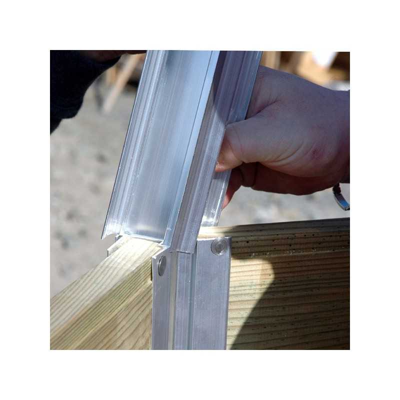 Piscine en bois octogonale 135° hors sol Water'clip SAINT BERNARD | 550 X 375 X 129 CM | Piscines Water'clip | Avospas