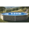 Piscine en bois octogonale 135° hors sol Water'clip SAINT BERNARD | 550 X 375 X 129 CM | Piscines Water'clip | Avospas