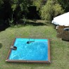 Piscine en bois carrée hors sol Water'clip SOLTA | 520 X 520 X 147 CM | Piscines Water'clip | Avospas