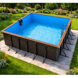 copy of Piscine en bois octogonale hors sol Water'clip CEBU