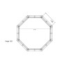 Liner 70/100 Octogonal angle 135° Ø400 x 108 cm cote intérieur - Piscine LEYTE | Avospas