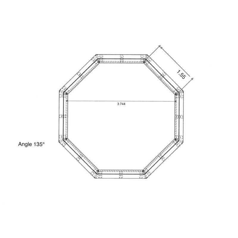 Liner 75/100 angle 135° 492,5 X 315 x 126 cm angle 135° ST BERNARD - ST LOUIS Waterclip | Avospas