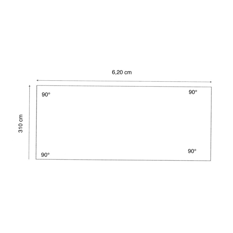 Liner 70/100 rectangulaire 620 x 310 x 129 cm cote intérieur Waterclip | Avospas