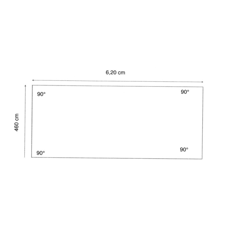 Liner 70/100 rectangulaire 620 x 460 x 129 cm cote intérieur Waterclip | Avospas