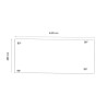 Liner 70/100 rectangulaire 620 x 460 x 129 cm cote intérieur Waterclip | Avospas