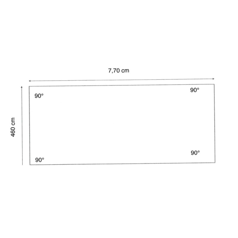 Liner 70/100 rectangulaire 770 x 460 x 129 cm cote intérieur Waterclip | Avospas