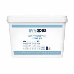 Kit entretien pour spa chimie ph moins oxygène brome lent anti calcaire doseur bandelettes analyse eau
