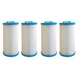 Lot de 4 filtres Spa | Diamètre Ø 12,7 cm | Longueur 25 cm