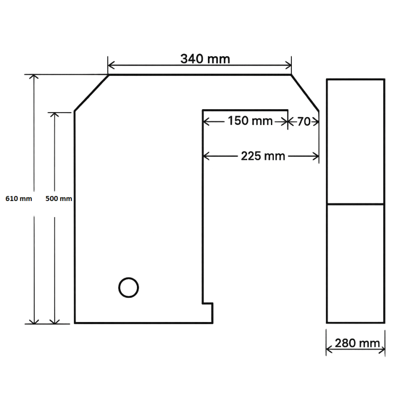 Bloc skimmer PVC sans éclairage - Piscine Water'clip | Avospas