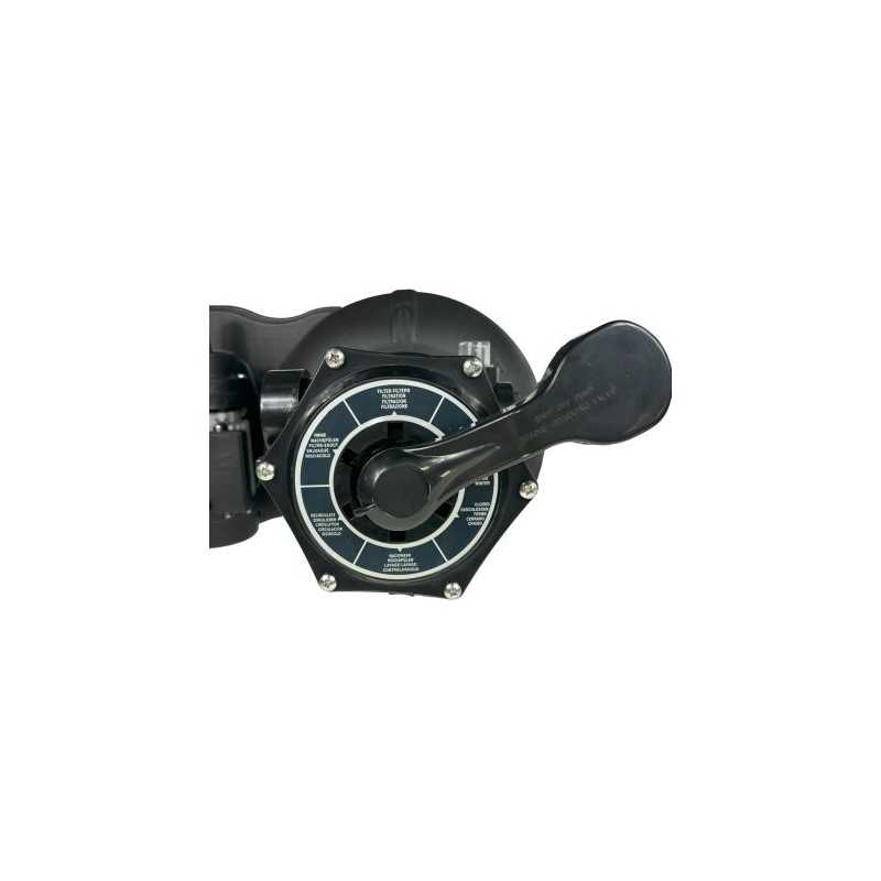 Platine de filtration à sable 3,8 à 4 M3H PVC - vanne 6 voies- Piscine Water'clip | Avospas