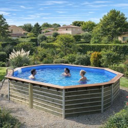 copy of Piscine en bois octogonale hors sol Water'clip CEBU
