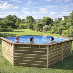 copy of Piscine en bois octogonale hors sol Water'clip CEBU