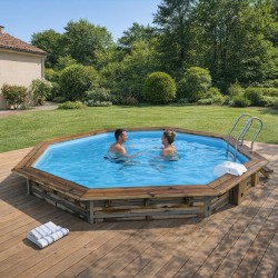 copy of Piscine en bois octogonale hors sol Water'clip CEBU