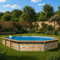 copy of Piscine en bois octogonale hors sol Water'clip CEBU