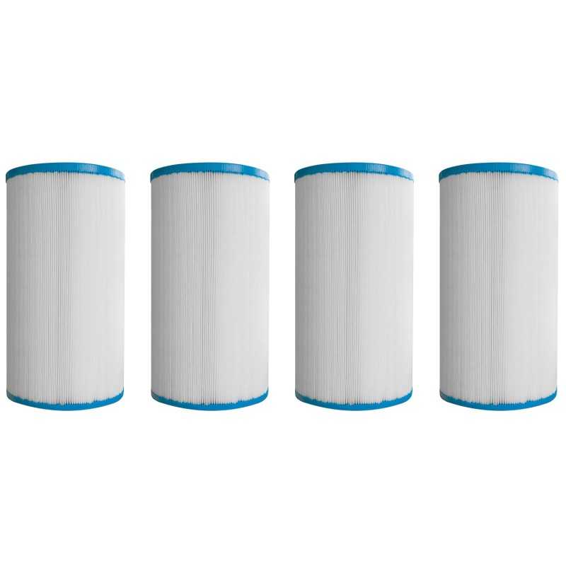 Lot de 4 filtres Spa | Diamètre Ø 12.5 cm | Longueur 23.5 cm