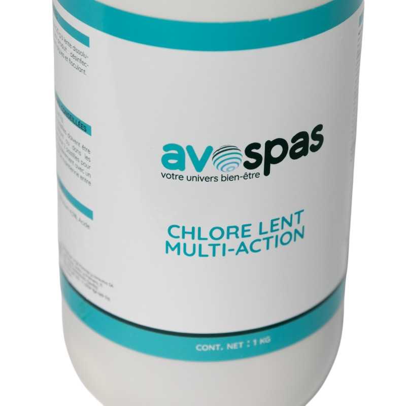 Chlore lent pour spa – Désinfection durable & eau saine | Avospas
