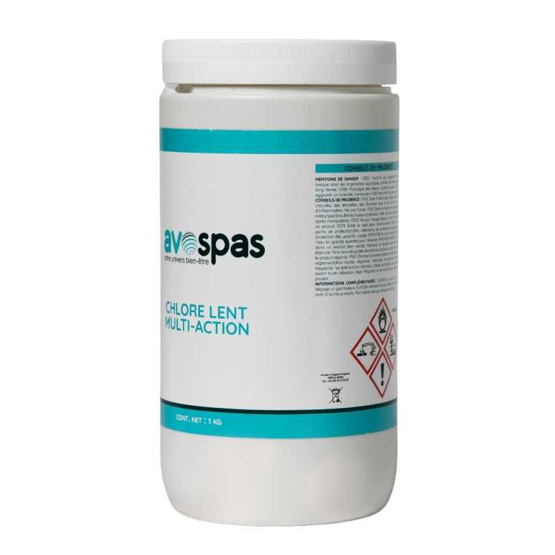 Chlore lent pour spa – Désinfection durable & eau saine | Avospas