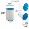 Filtre Spa | Diamètre Ø 150 mm | Longueur 205 mm | Avospas
