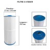 Lot de 4 filtres Spa | Diamètre Ø 17 cm | Longueur 392 mm