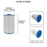 Filtre Spa | Diamètre 180 mm | Longueur 274 mm | Avospas