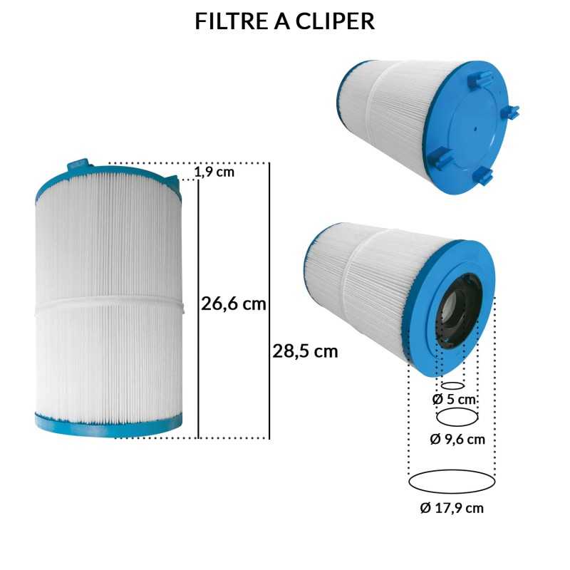 Filtre Spa | Diamètre 179 mm | Longueur 26.6 cm | Avospas
