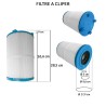 Filtre Spa | Diamètre 179 mm | Longueur 26.6 cm | Avospas