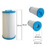 Lot de 4 filtres Spa | Diamètre Ø 12,7 cm | Longueur 25 cm