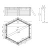 Pack Piscine en bois EWEN + Pompe à chaleur 30m³ + Couverture offerte !