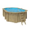 Pack Piscine Bois EMEO 541x350 + PAC Waterclip + Bâche Offerte !