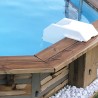 Pack Piscine Bois CLEOFAS Ø460 + PAC Waterclip + Bâche Offerte !