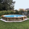 Pack Piscine Bois CLEOFAS Ø460 + PAC Waterclip + Bâche Offerte !