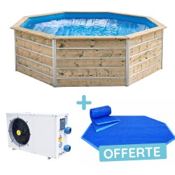 copy of Piscine en bois octogonale hors sol Water'clip CEBU