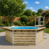 Pack Piscine Bois CEBU + Pompe à Chaleur + Bâche Offerte | Piscines Water'clip | Avospas