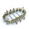 Pack Grande piscine Bois CALAYAN + PAC 60m³ + Bâche Offerte | Piscines Water'clip | Avospas